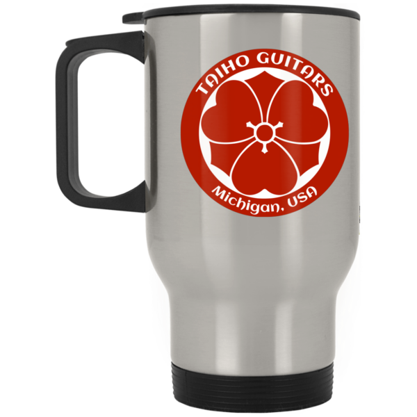 14 oz. Silver Stainless Travel Mug