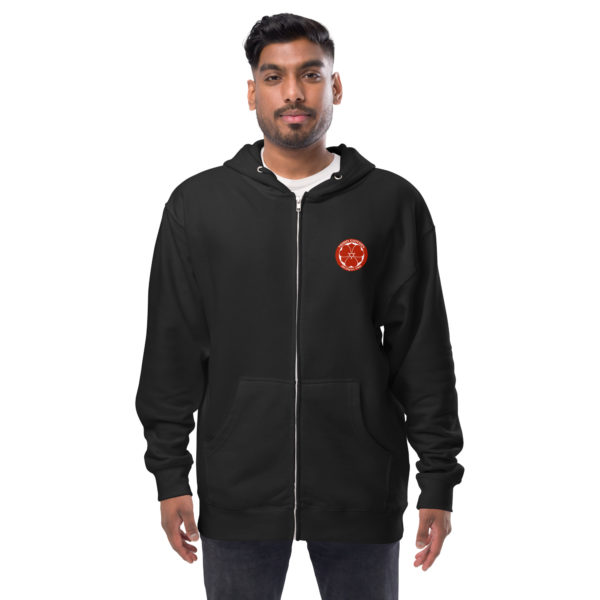 Unisex fleece zip up hoodie - Image 5